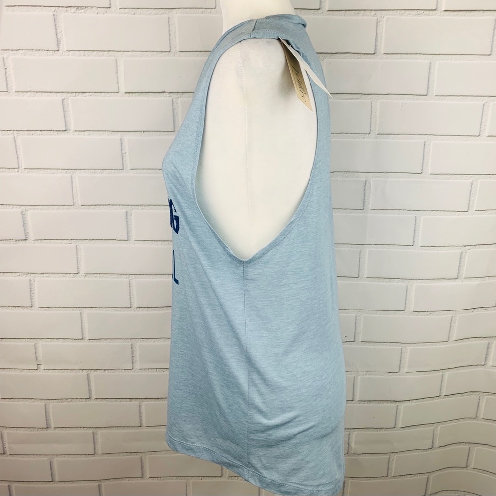 🔥TRUE VINTAGE🔥FEMALES ARE STRONG LIGHT BLUE TANK TOP LARGE NWT - Picture 4 of 6